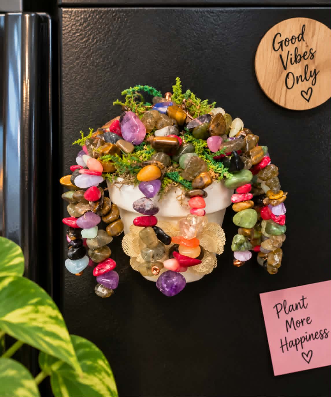 CUSTOM BEADED PLANT - MINI MAGNETS