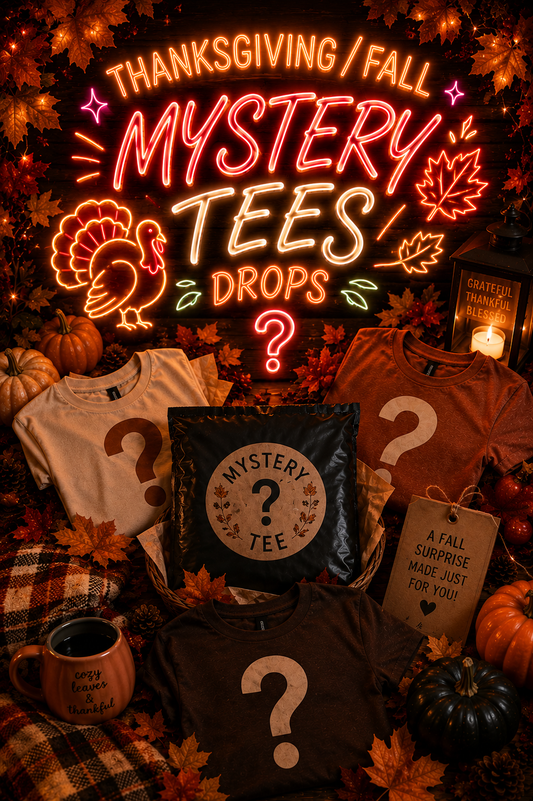 🍂 Thanksgiving / Fall Mystery Tee – Limited-Time Seasonal Drop