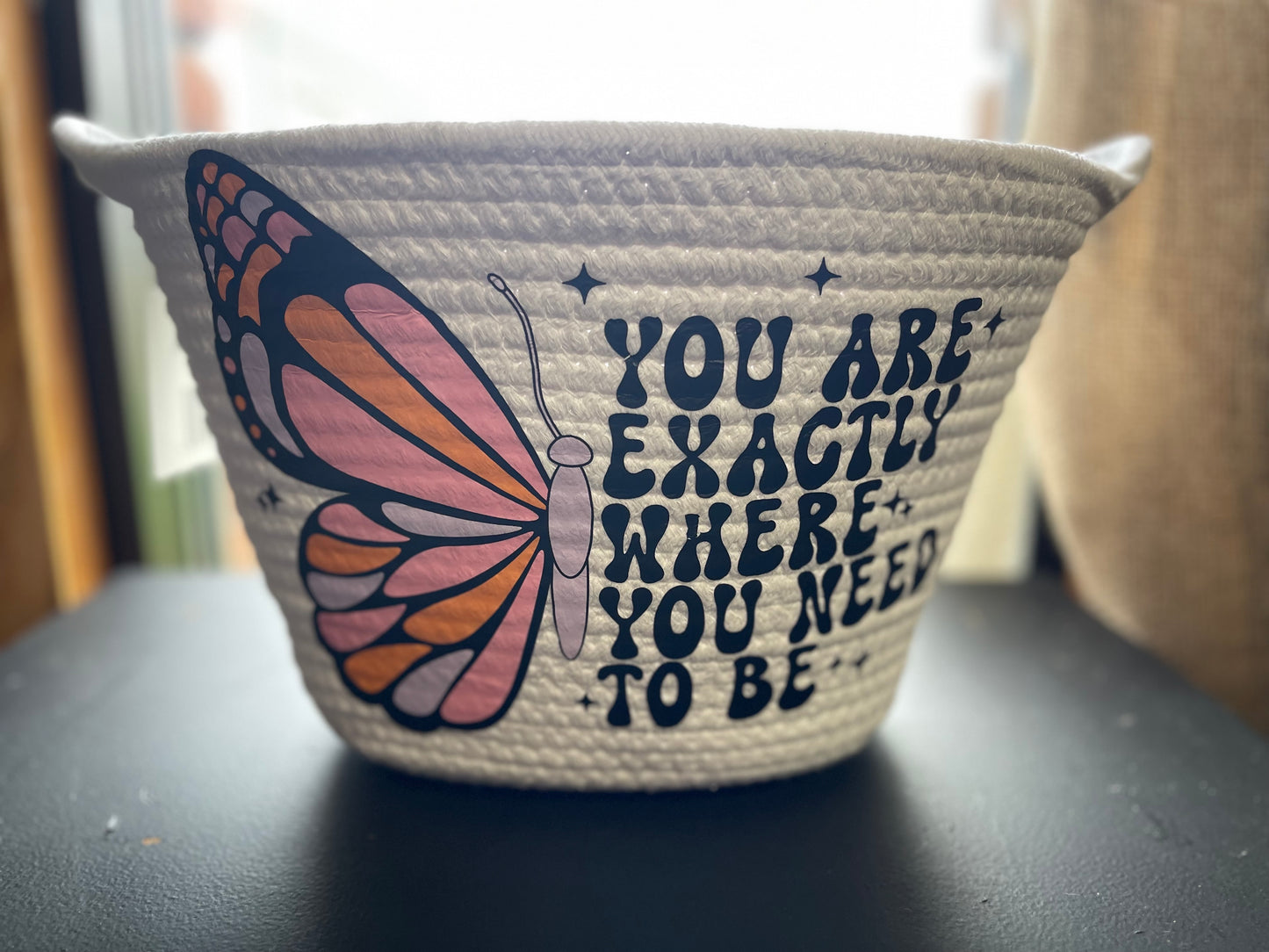 🦋 Exactly Where You Need to Be Rope Basket
