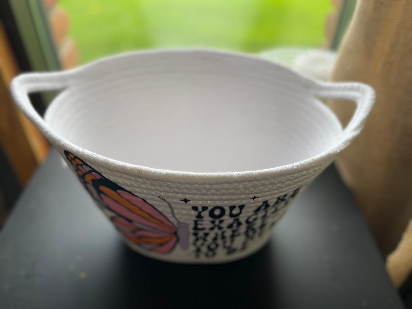 🦋 Exactly Where You Need to Be Rope Basket