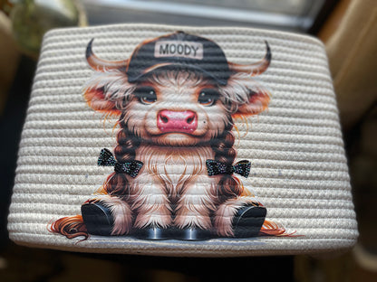 🐮🖤 Moody Moo Rope Basket 🖤🐮